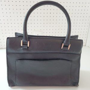 Vintage Black Faux Leather Purse